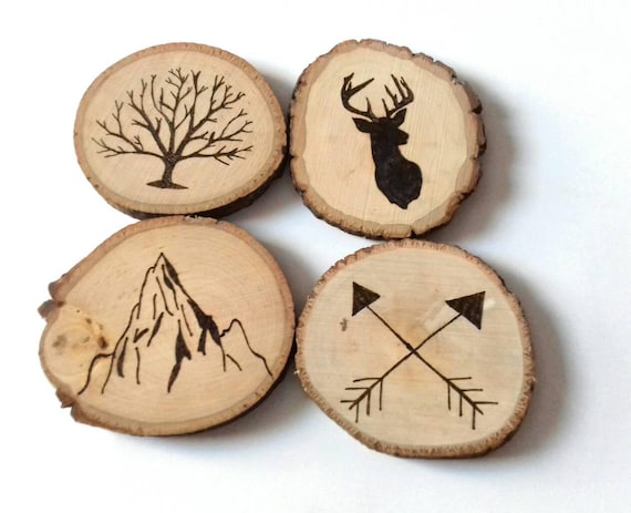 I MADE THESE MOUNTIAN OUTDOOR WOODEN COASTERS : r/crafts