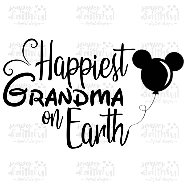 Happiest Grandma on Earth SVG Disney family matching shirt ...