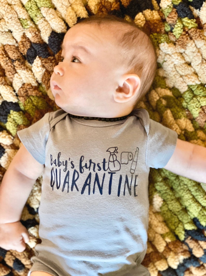 Download Baby's First Quarantine SVG Social Distancing SVG | Etsy