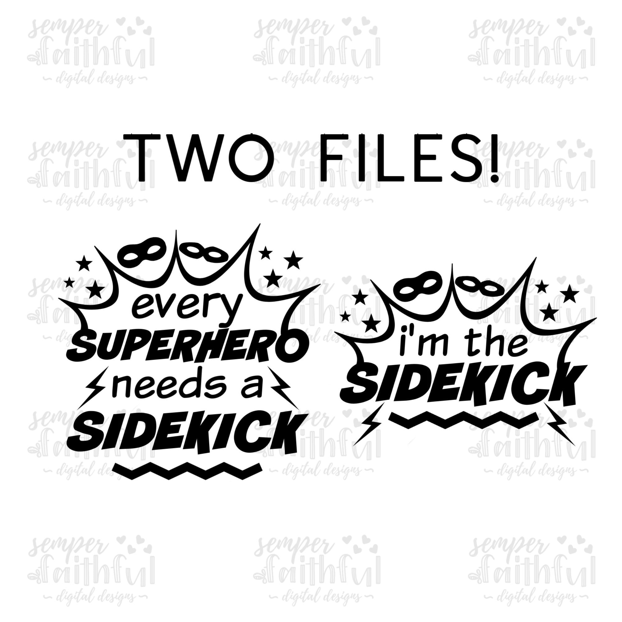 Every Superhero Needs a Sidekick SVG Big Brother Little - Etsy Canada