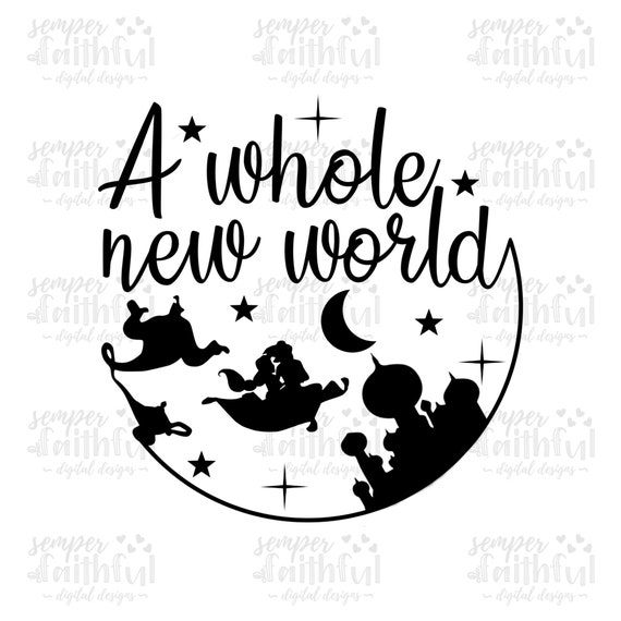 Download A Whole New World Svg Aladdin Svg Jasmine Svg Disney Svg Etsy