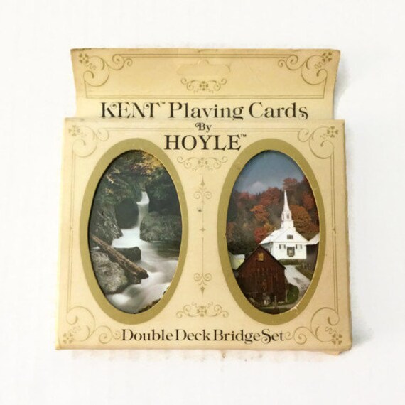 Items similar to Vintage Hoyle Kent Playing Cards Double Deck Bridge