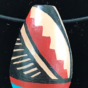 Southwest Indian Pottery “Potsherd” Hand Painted Wearable Gourd Art