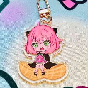 Anime girl acrylic keychain | cute anime keychains | kawaii keychain