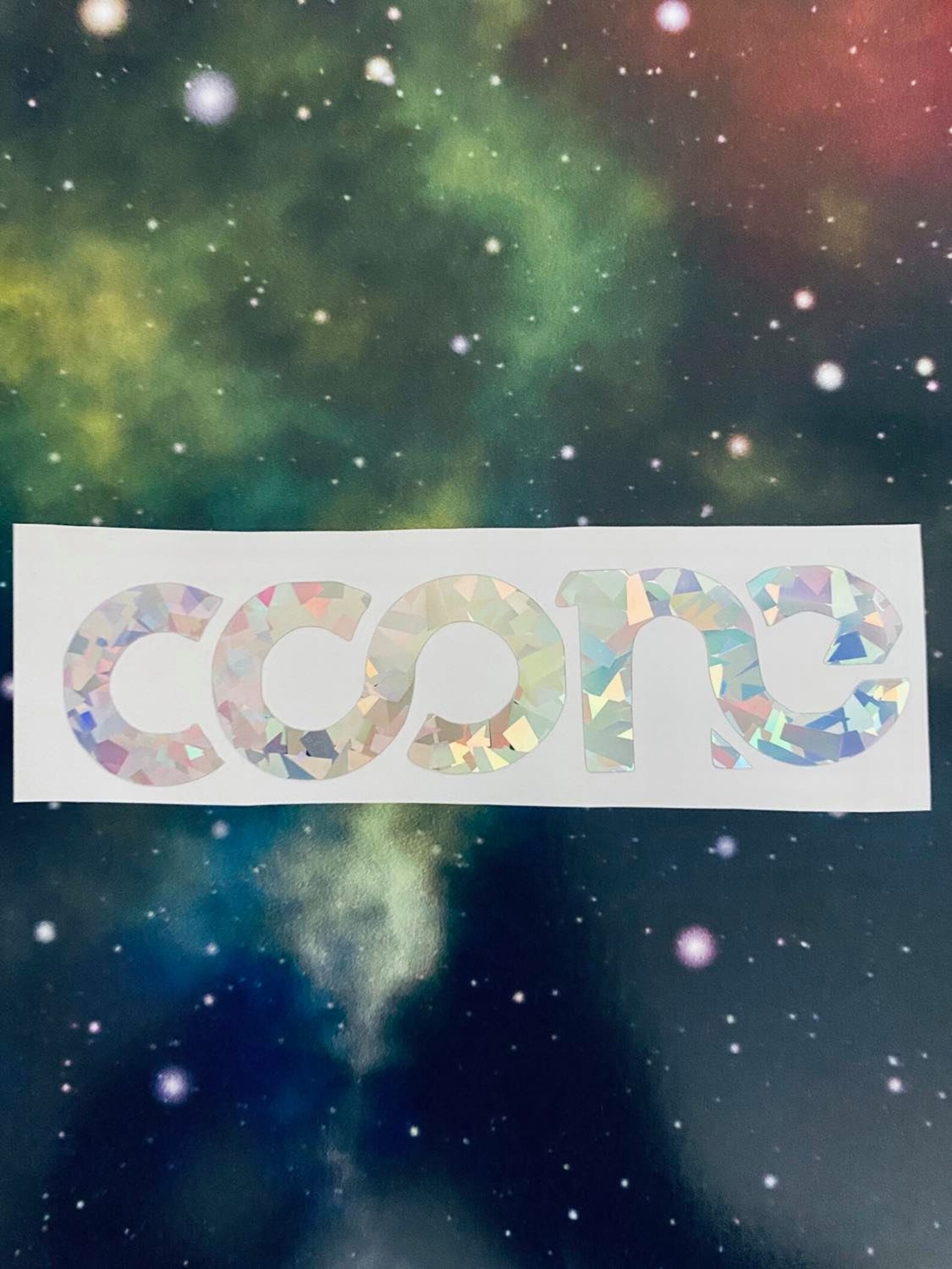 EDM car decal holographic diamond pattern Etsy