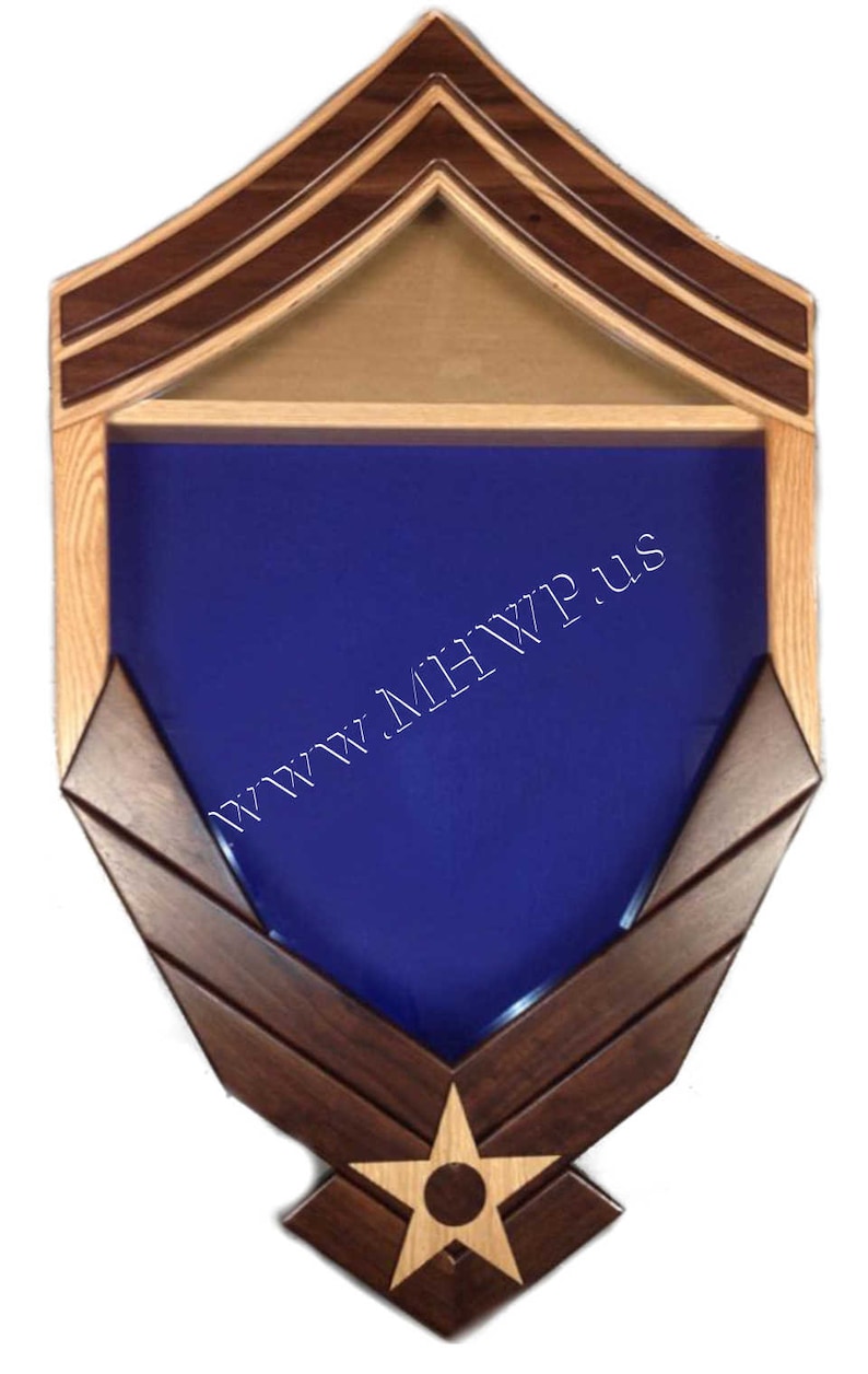 Air Force Logo E8 Senior Master Sergeant Shadow Box 3x5 Etsy