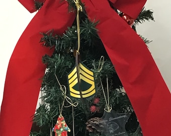 Army E-7 Sergeant First Class (SFC) 3D Christmas Ornament