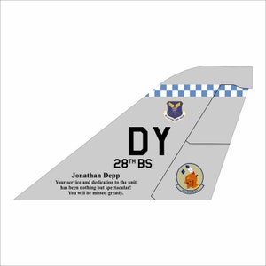 B-1 Lancer Tail Flash - Wall Hanging