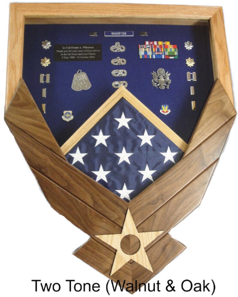 Air Force Logo Shadow Box Etsy