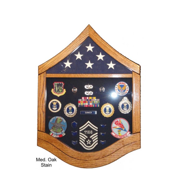 Air Force E7 Master Sergeant Shadow Box 3x5 Flag Etsy