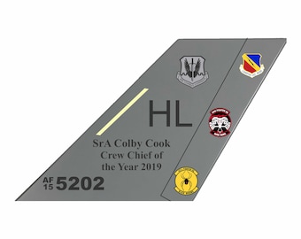 F-35 Lightning II Tail Flash - Wall Hanging