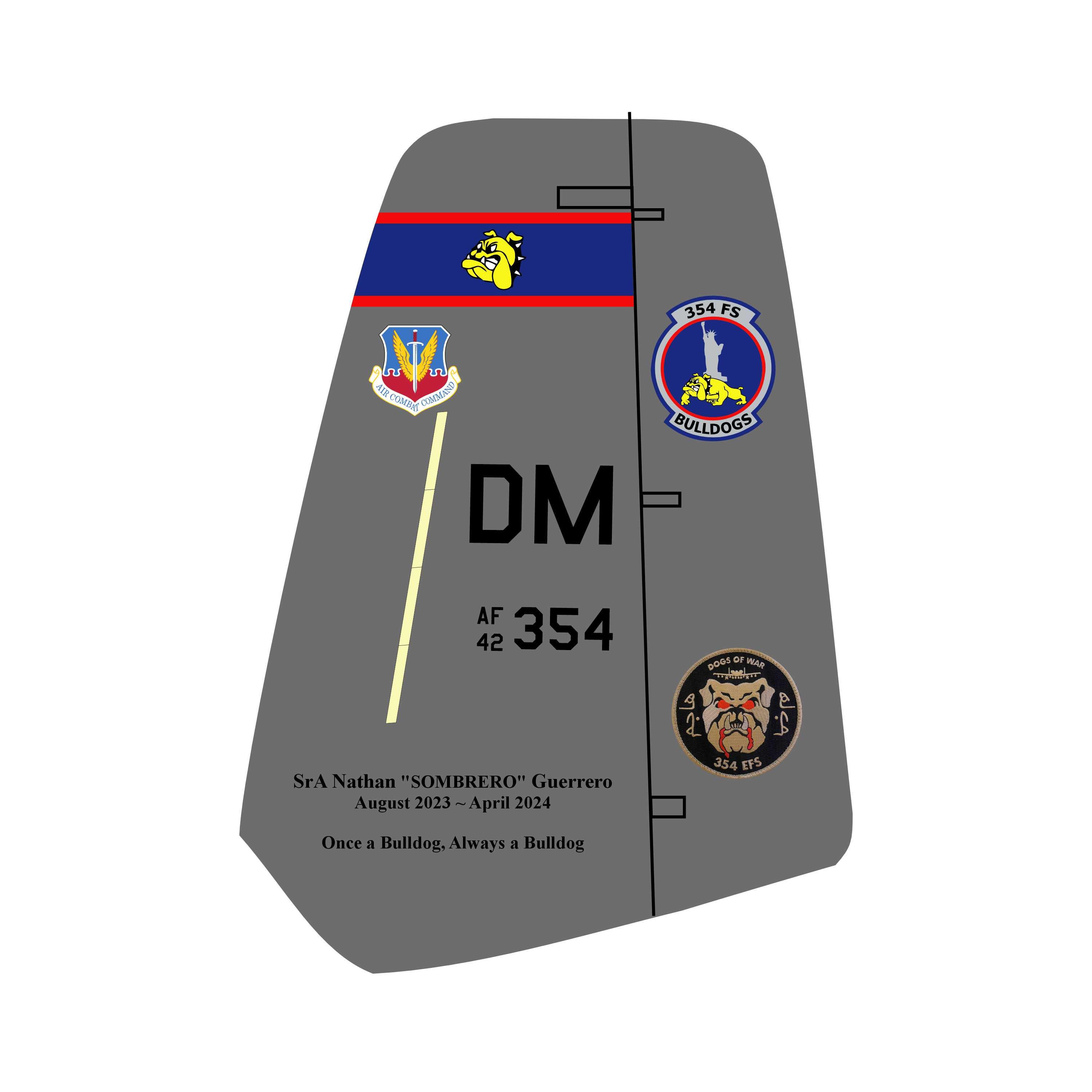 A-10 Warthog Tail Flash - Wall Hanging