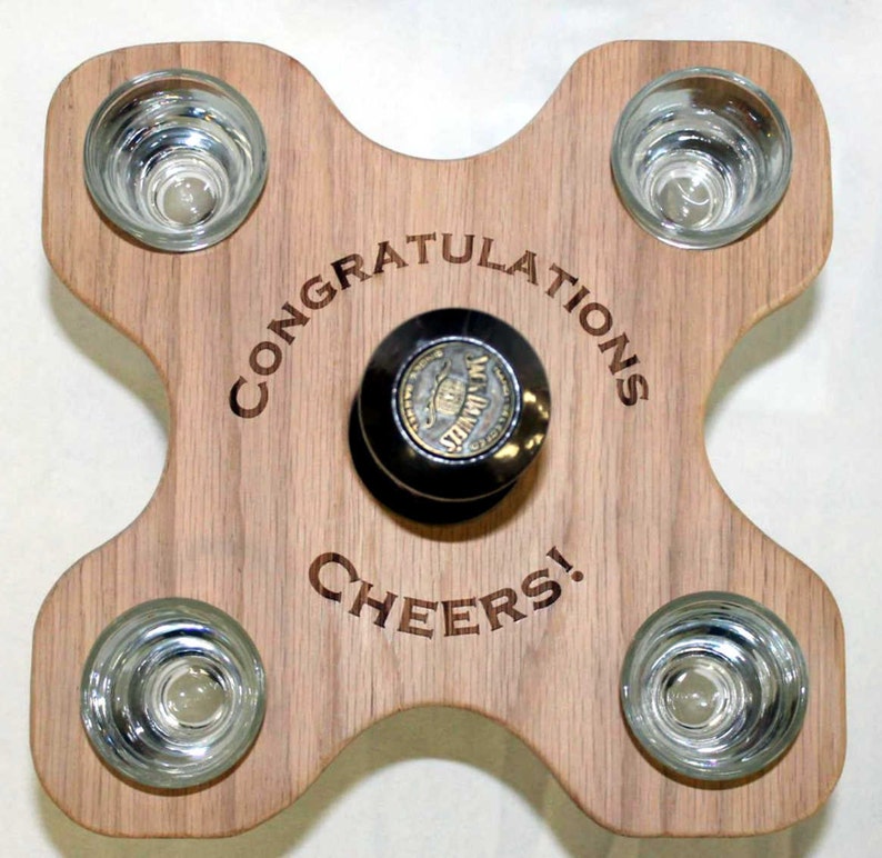 Shot Glass Rack Holds 4 Shots Etsy