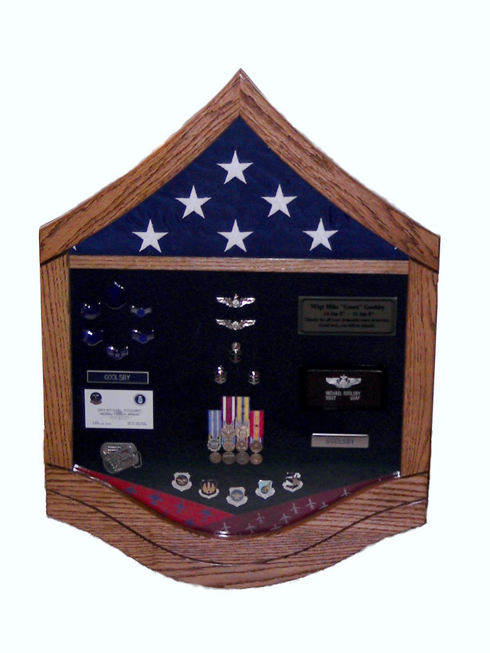 Air Force E7 Master Sergeant Shadow Box 3x5 Flag Etsy
