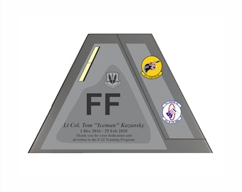 F-22 Raptor Tail Flash - Wall Hanging