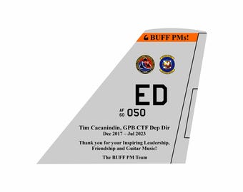 B-52 Stratofortress Tail Flash - Wall Hanging