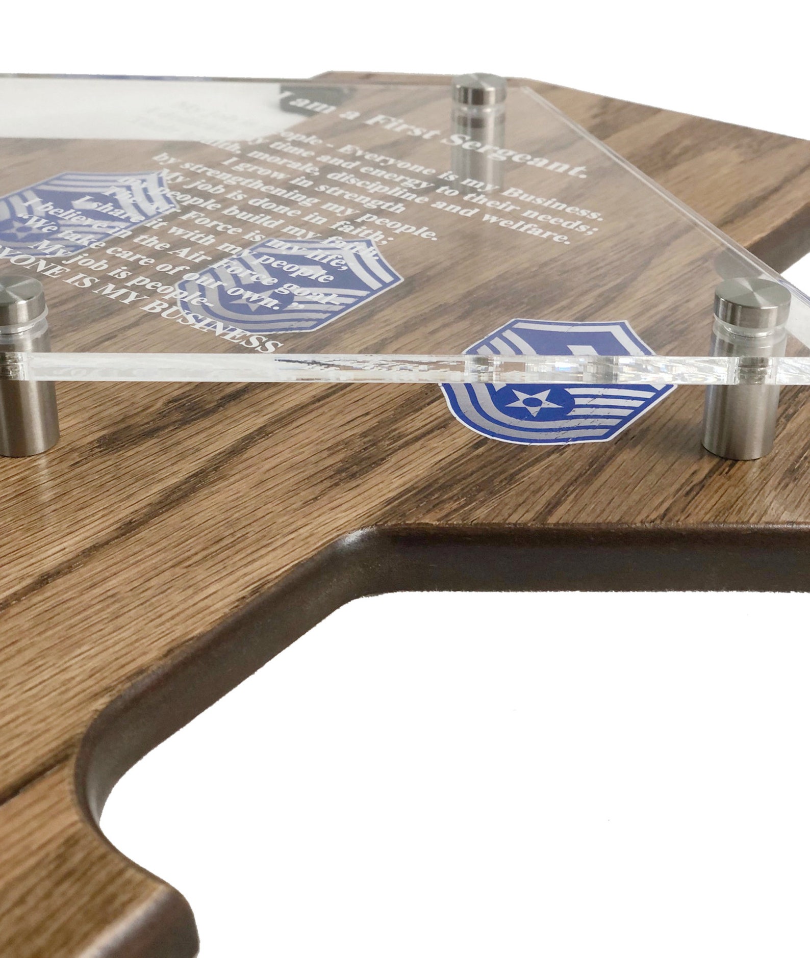 Air Force 1st Sergeant Plaque - Color Chevrons - Etsy