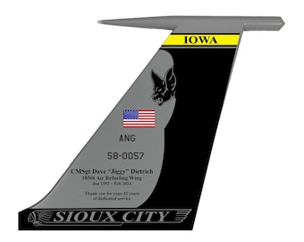 KC-135 Stratotanker Tail Flash - Wall Hanging