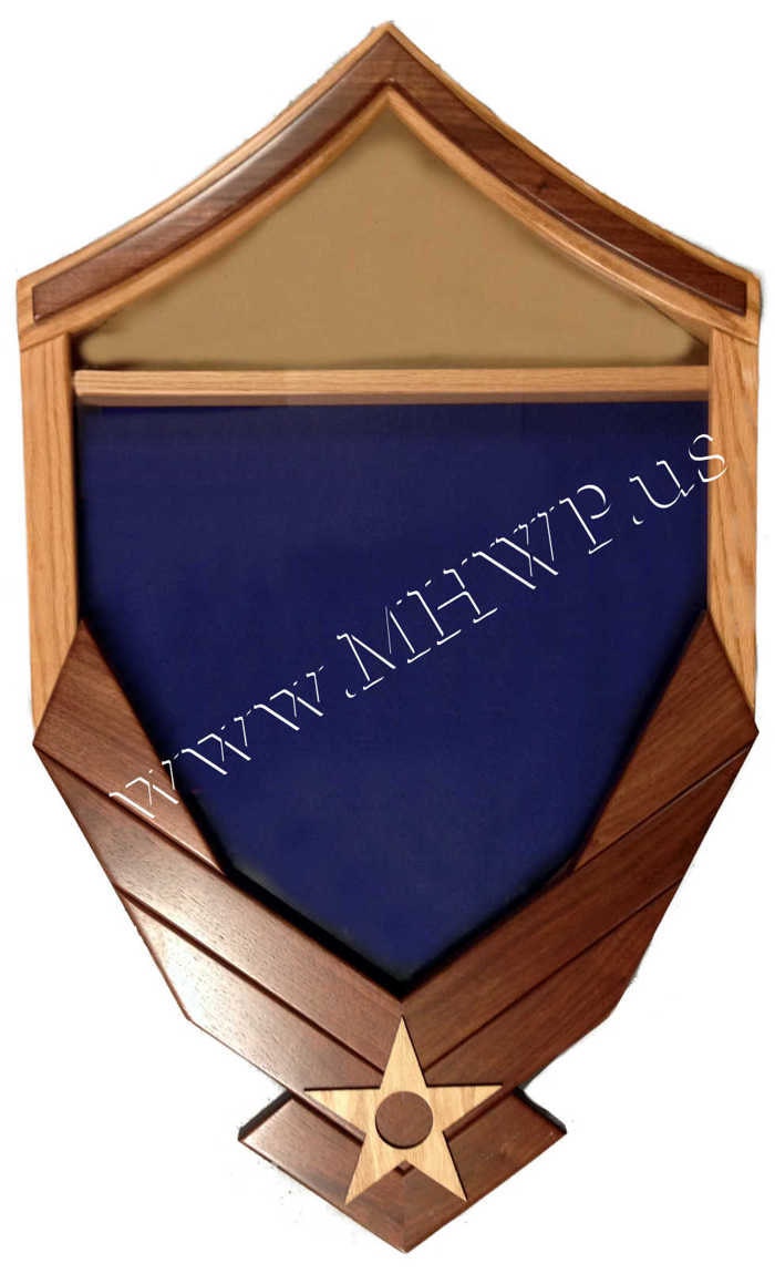 Air Force Logo Master Sergeant E7 Shadow Box 3x5 Flag Etsy
