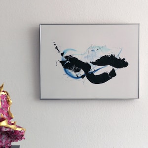 Art, abstract acrylic painting, calligraphy &quot;OCEANO MARE&quot;  (Series: &quot;Colourgraphics&quot;)