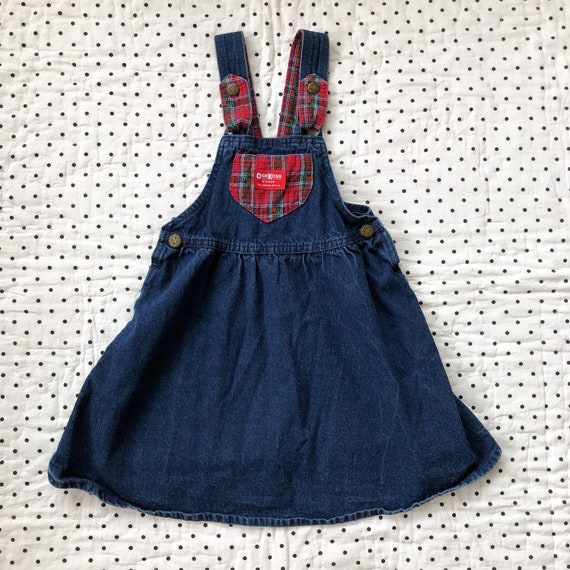 girls denim jumper dress
