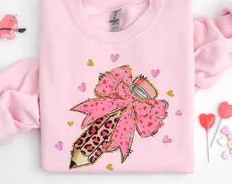 Camiseta de San Valentín para profesores, regalo de San Valentín para profesores, sudadera, suéter de San Valentín para profesores, regalo para profesores, camiseta Love Teacher