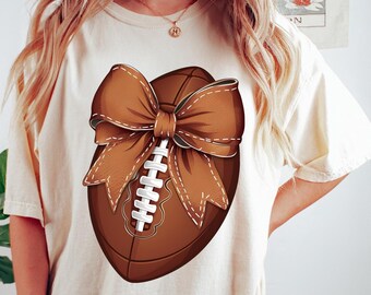 Coquette Football shirt Football Season Shirt Game Day Shirt Football mom sweatshirt Football Lover Gift American Football Shirt Sport Mom