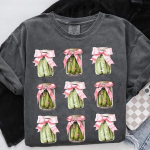 Coquette Pickle shirt comfort colors, pickle Princess shirt Vintage Canned Pickles Shirt Pickle Jar Shirt Women Christmas Gift, pickle lover