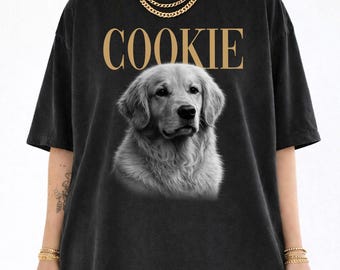 Camiseta personalizada para mascotas con nombre, camiseta personalizada para perros Comfort Colors, camiseta con retrato de mascota, regalo para amantes de los perros, regalo para mamás perrunas, regalo por la pérdida de una mascota
