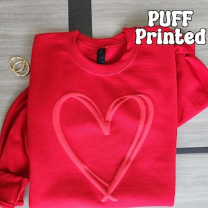Heart to Heart Relaxed French Terry Vest – Short Sleeve Valentine’s Heart Print Top main image 0
