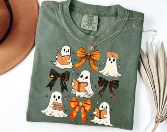 Camiseta de coqueta fantasma leyendo libros Sudadera con capucha Camiseta de ratón de biblioteca Camiseta de Halloween de biblioteca Camiseta de biblioteca fantasma de biblioteca Regalo de Halloween para maestros Boo School