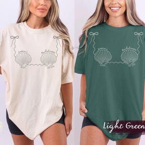 Custom Bikini Bachelorette Shirts, Last Splash Bachelorette Beach Party shirts, Coastal Mermaid Matching Comfort Colors Tops