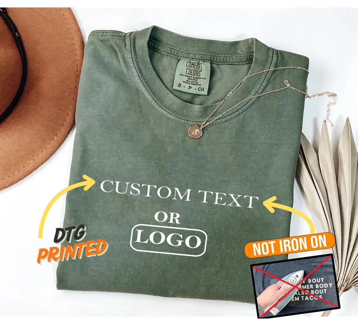 Custom Shirt, Custom Logo Shirt Personalized Text Tshirt, Your Photo Shirt, Matching Shirt, Business Logo Shirt Bachelorette Comfort Colors®