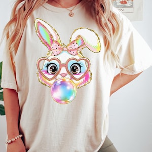 Floral Blue Bunny Sweatshirt Toile De Jouy bunny shirt Chinoiserie Blue Easter Bunny Shirt, Cute Blue Ribbon Easter shirt for women