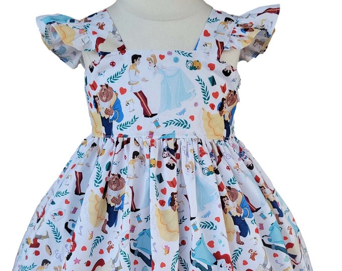 Girls Princess dress | Disney Princess Girls Birthday Dress | Girls birthday Dress |  Girl Clothes |  Girls Princess dress Hand Made dress