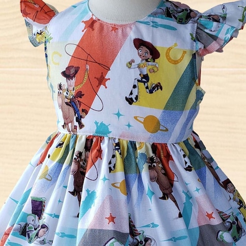 Toy Story Dress Woody Buzz Baby Dress Toy Story First Disney Etsy