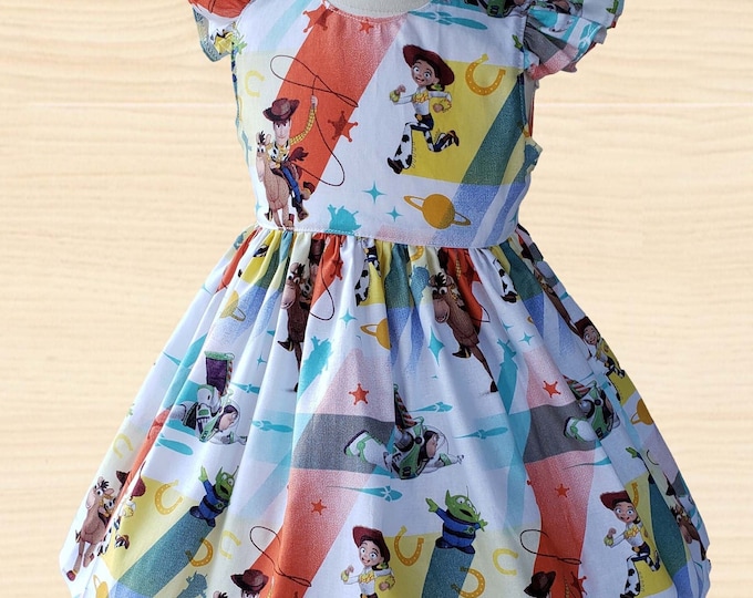 Toy Story girl dress | Birthday Toy Story dress | Girls dress | Jessie girls dress | Toy Story girls clothes | Disney Toy Story girls dress