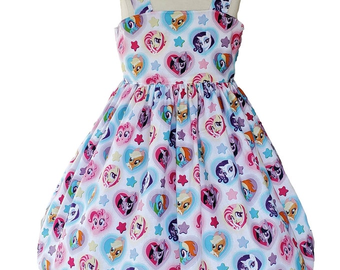 My Little Pony dress | Little Pony birthday dress | Girls dress | Little Pony Girls Dress Ready to Ship | Birthday Girls dress