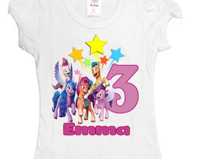 My little pony girl shirt | birthday shirt |personalized shirt | girls shirts | pony birthday girls shirt