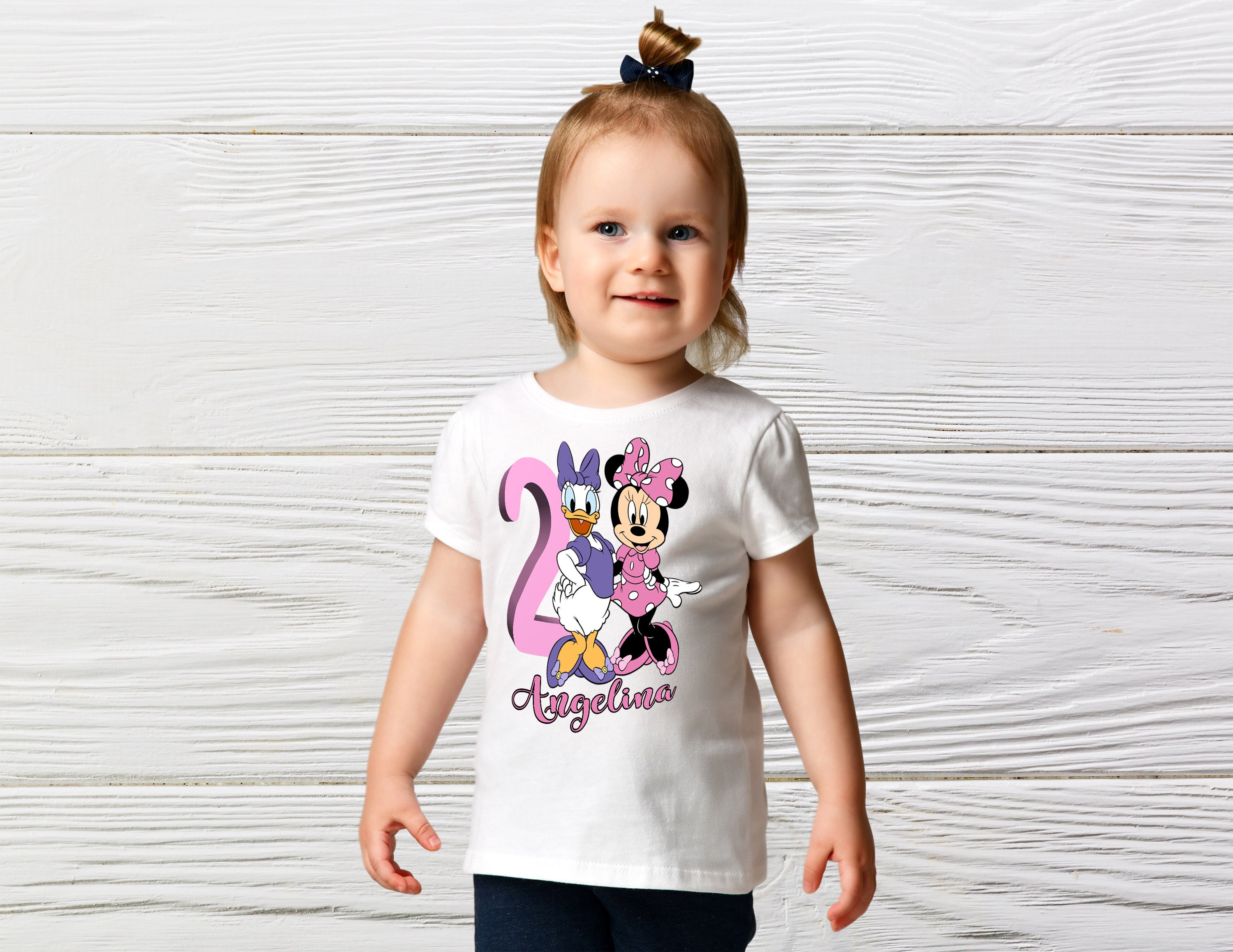 Minnie and Daisy Birthday Shirt Girls 