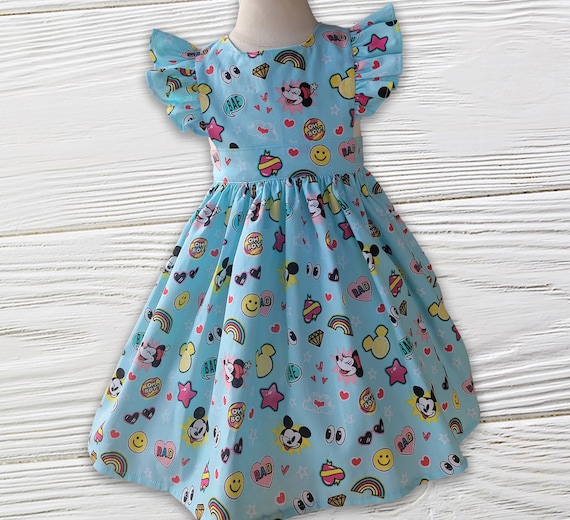Mickey Minnie Pinafore Dress, Disney Minnie Ruffle Pinafore Girls Dress, Birthday Minnie Dress, Minnie Disney Outfit Il_570xn