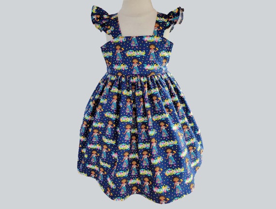 Encanto dress, Mirabel Birthday Dress, Girls birthday outfit, Disney Encanto print , Il_570xn