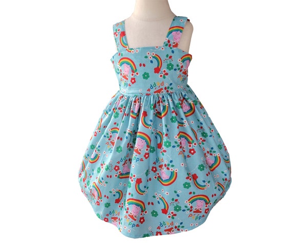 Girls Peppa Pig Dress | Birthday dress | Girl Dress | Peppa Pig Birthday Girls Dress | Girls Peppa Pig Dress | Peppa Pig summer girls dress Il_570xn