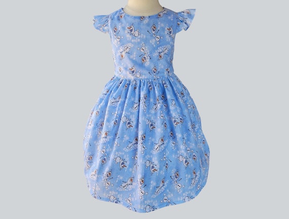 Frozen Olaf Dress, 1st Birthday Olaf Dress, Blue Disney Olaf Dress, Birthday Girls Olaf Dress, Toddler Olaf dress, Girls dress Il_570xn