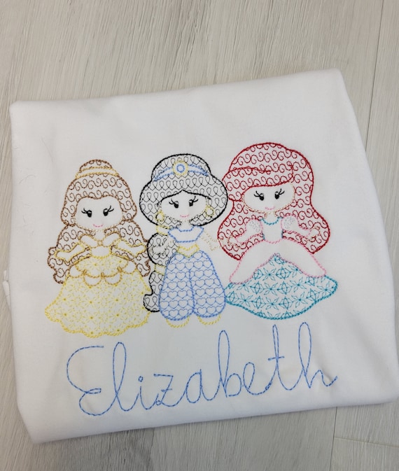Disney Princess Birthday Shirt, Ariel, Belle, Jasmin Birthday Disney Princess Shirt Il_570xn