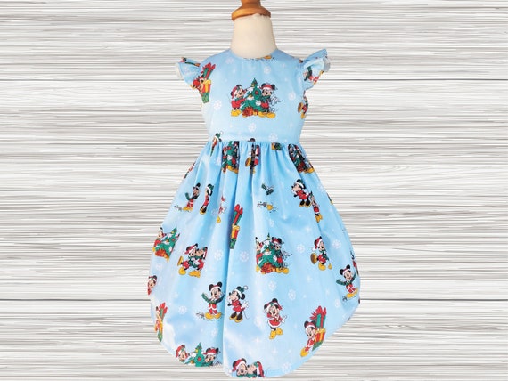 Minnie Mickey Girls Christmas dress | Christmas Girls Dress | Birthday Girls Dress | Disney Christmas Girls Dress | Holiday Girls dresses Il_570xn