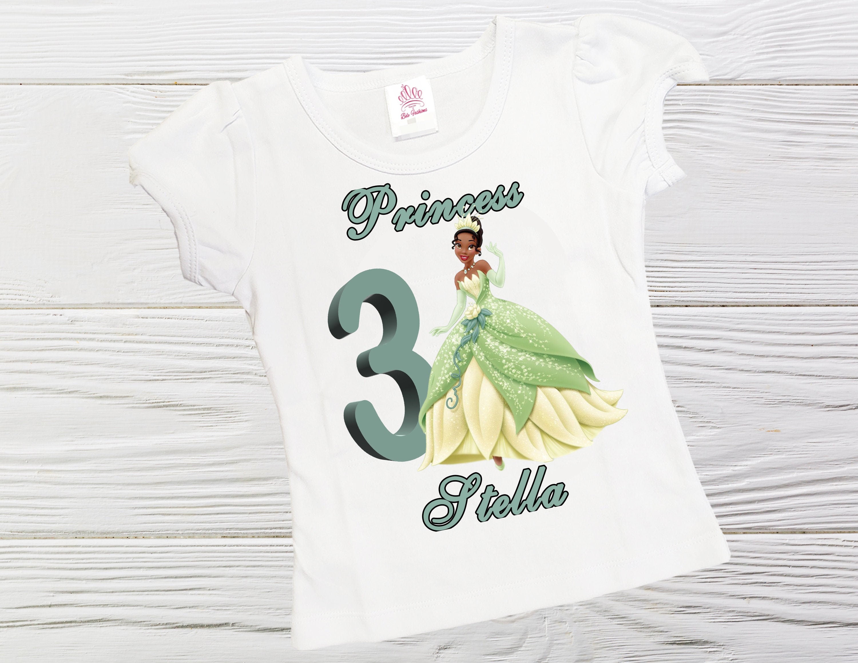 Birthday Princess Tiana shirt Girls Tiana personalized shirt | Etsy