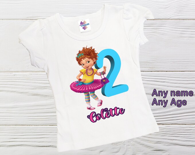 Fancy  birthday shirt birthday personalized  girl shirt fancy nancy shirt toddler fancy shirt
