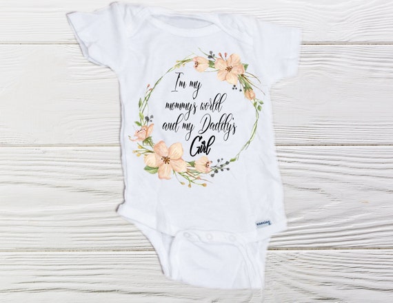 baby girl daddy onesie