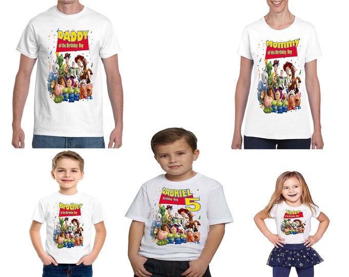 Toy Story Birthday Family Shirts | Boys Birthday shirts | Family Shirts | Siblings Birthday Shirts | Girls Shirts | Boys shirts